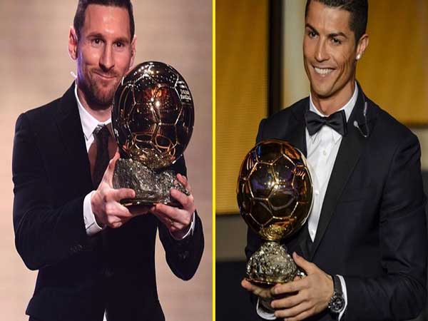 So sánh số quả bóng vàng của Ronaldo và Messi