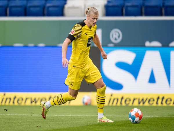 Erling Haaland (Dortmund) - 36 km/h