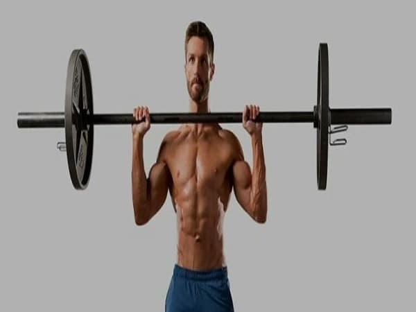 Bài tập xương quai xanh: Đẩy tạ qua đầu (Dumbbell Overhead Press)